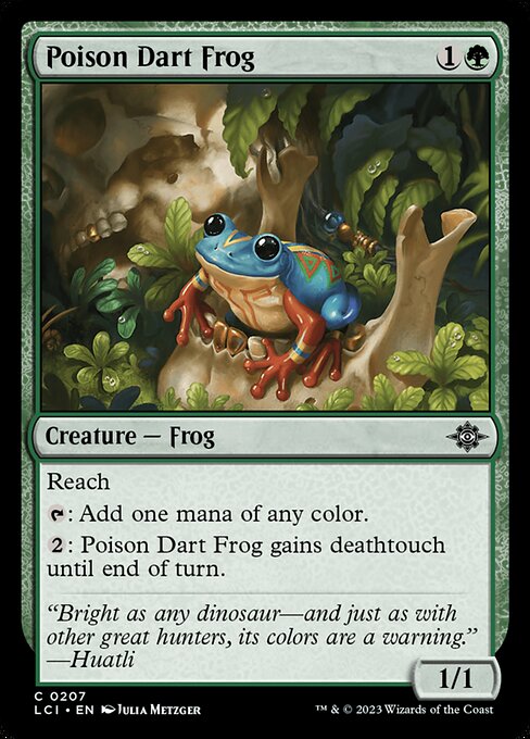 The Lost Caverns of Ixalan - 207 - Poison Dart Frog - Common - G - Non-foil (Front)