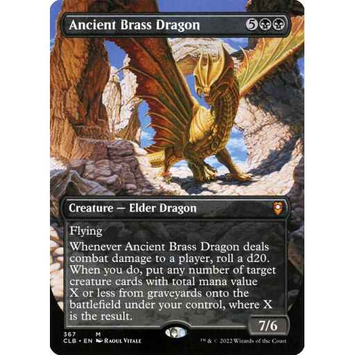 Commander Legends: Battle for Baldur's Gate - 367 - Ancient Brass Dragon - Mythic - B - Non-foil