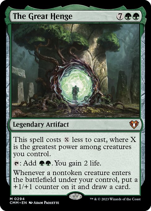 Commander Masters - 294 - The Great Henge - Mythic - G - Non-foil