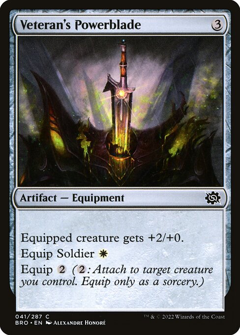 The Brothers' War - 41 - Veteran's Powerblade - Common - C - Non-foil