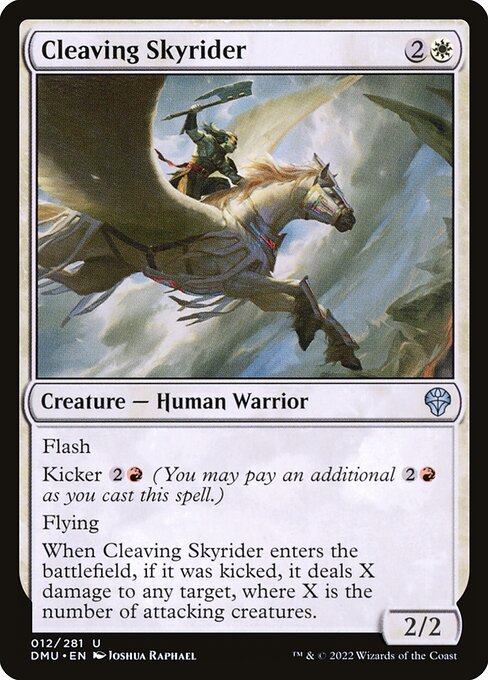 Dominaria United - 12 - Cleaving Skyrider - Uncommon - W - Foil