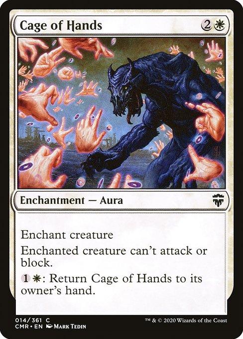 Commander Legends - 14 - Cage of Hands - Common - W - Non-foil