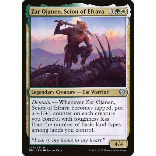 Dominaria United - 227 - Zar Ojanen, Scion of Efrava - Uncommon - WG - Foil