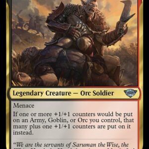 The Lord of the Rings: Tales of Middle-earth - 214 - Mauhúr, Uruk-hai Captain - Uncommon - BR - Foil