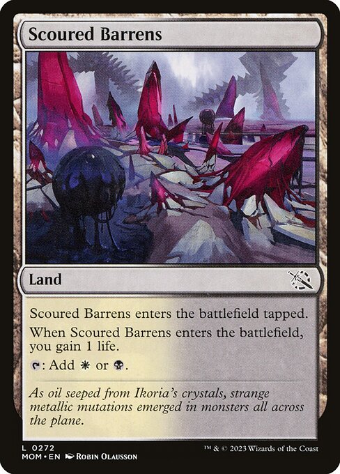 March of the Machine - 272 - Scoured Barrens - Common - C - Foil