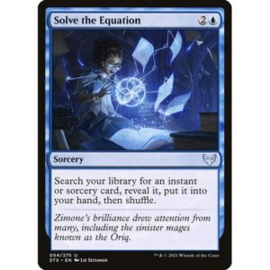 Strixhaven: School of Mages - 54 - Solve the Equation - Uncommon - U - Non-foil