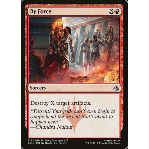 Amonkhet - 123 - By Force - Uncommon - R - Foil