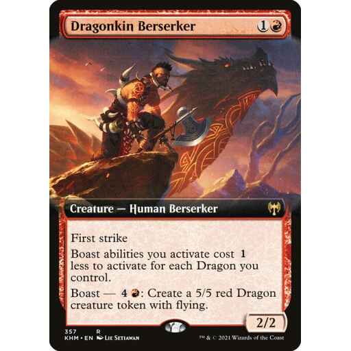 Kaldheim - 357 - Dragonkin Berserker - Rare - R - Foil