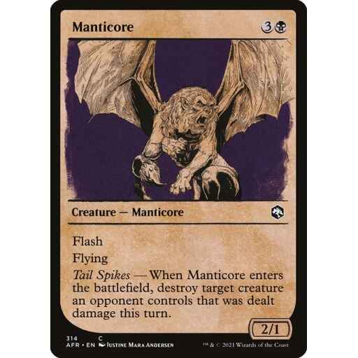 Adventures in the Forgotten Realms - 314 - Manticore - Common - B - Foil