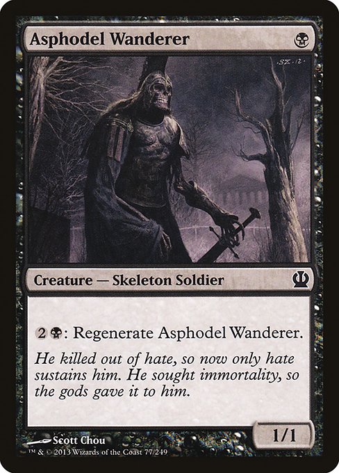 Theros - 77 - Asphodel Wanderer - Common - B - Non-foil (Front)