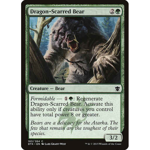 Dragons of Tarkir - 183 - Dragon-Scarred Bear - Common - G - Foil