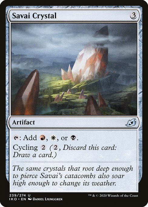 Ikoria: Lair of Behemoths - 239 - Savai Crystal - Uncommon - C - Non-foil (Front)