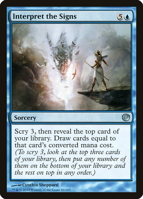 Journey into Nyx - 43 - Interpret the Signs - Uncommon - U - Non-foil (Front)