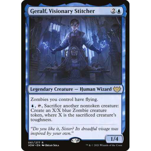 Innistrad: Crimson Vow - 61 - Geralf, Visionary Stitcher - Rare - U - Non-foil