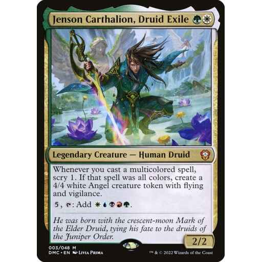 Dominaria United Commander - 3 - Jenson Carthalion, Druid Exile - Mythic - WG - Non-foil