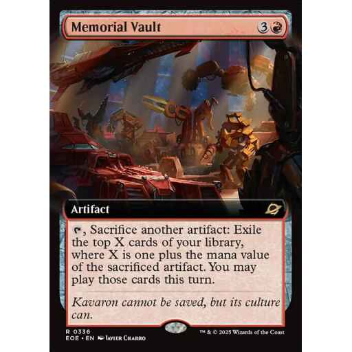 Edge of Eternities - 336 - Memorial Vault - Rare - R - Foil