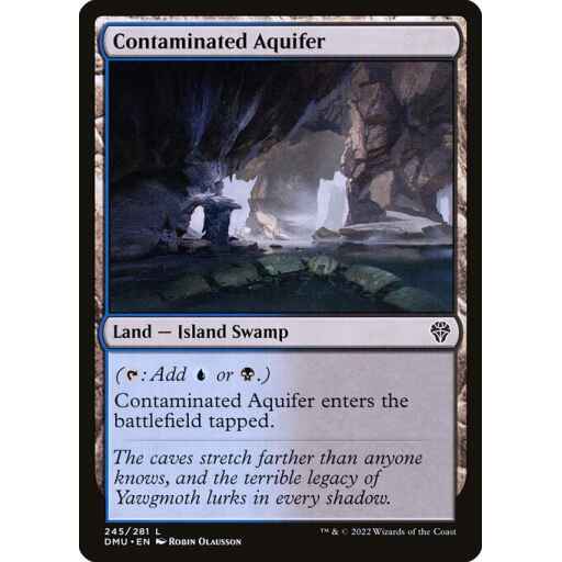 Dominaria United - 245 - Contaminated Aquifer - Common - C - Foil