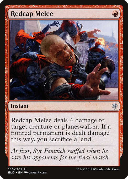 Throne of Eldraine - 135 - Redcap Melee - Uncommon - R - Non-foil