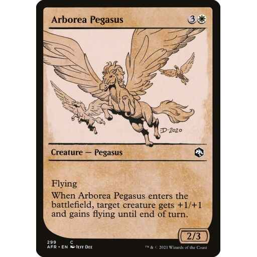 Adventures in the Forgotten Realms - 299 - Arborea Pegasus - Common - W - Foil