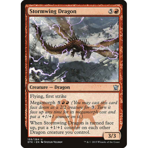 Dragons of Tarkir - 159 - Stormwing Dragon - Uncommon - R - Foil