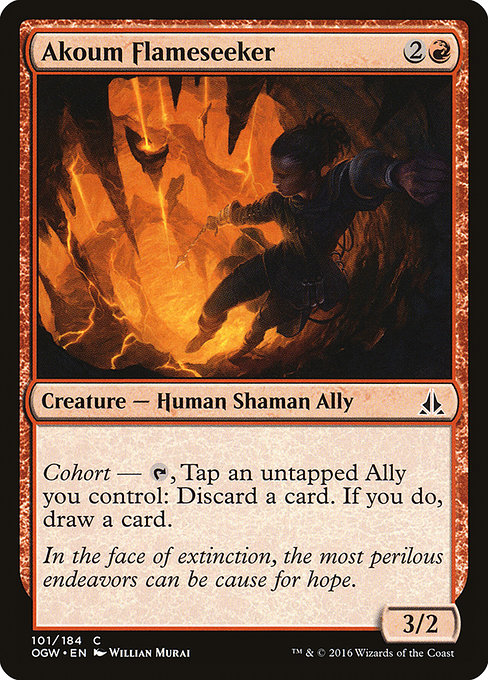 Oath of the Gatewatch - 101 - Akoum Flameseeker - Common - R - Non-foil