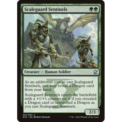 Dragons of Tarkir - 201 - Scaleguard Sentinels - Uncommon - G - Foil