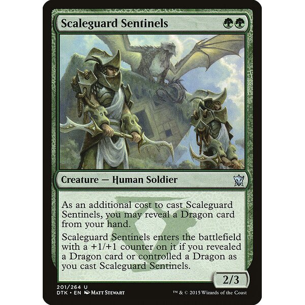 Dragons of Tarkir - 201 - Scaleguard Sentinels - Uncommon - G - Non-foil