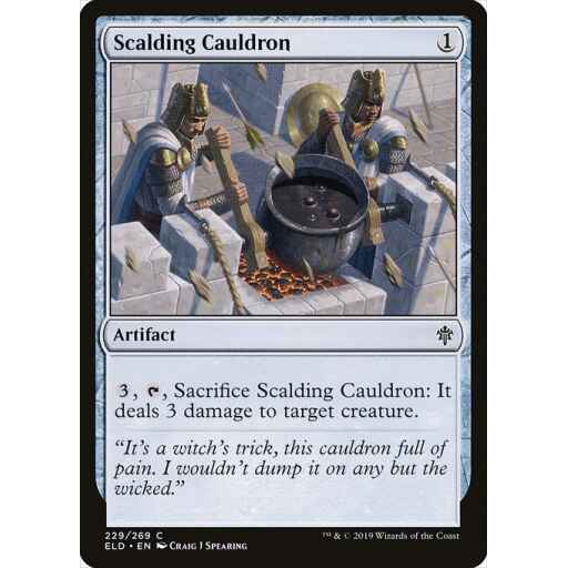 Throne of Eldraine - 229 - Scalding Cauldron - Common - C - Non-foil