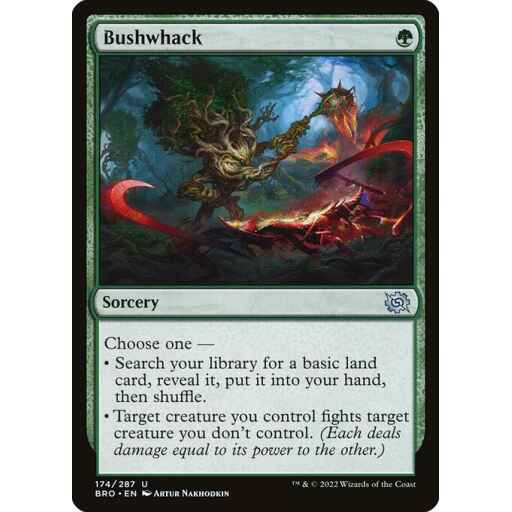 The Brothers' War - 174 - Bushwhack - Uncommon - G - Foil