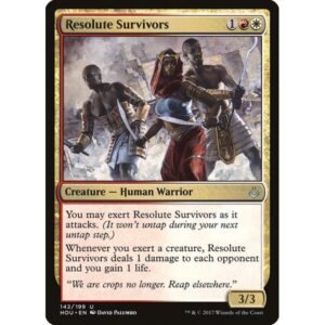 Hour of Devastation - 142 - Resolute Survivors - Uncommon - WR - Non-foil