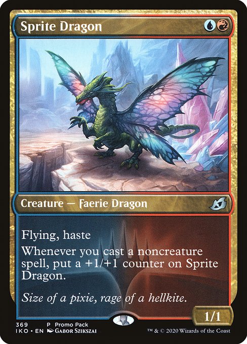 Ikoria: Lair of Behemoths - 369 - Sprite Dragon - Uncommon - UR - Non-foil (Front)