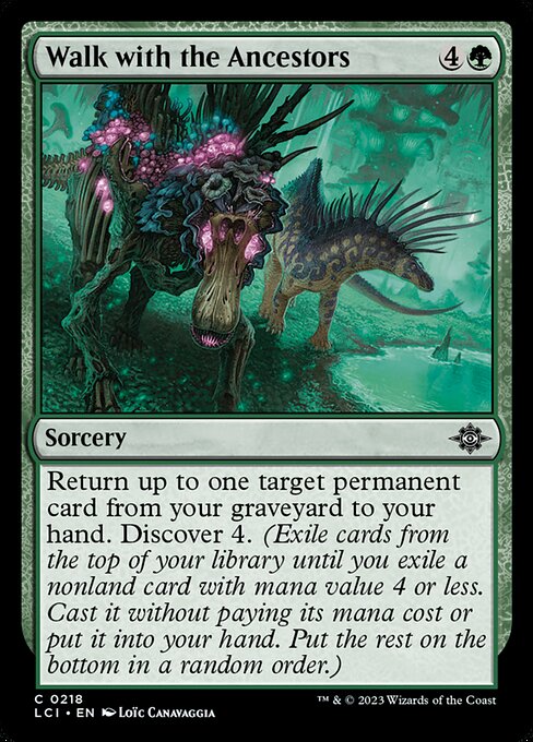The Lost Caverns of Ixalan - 218 - Walk with the Ancestors - Common - G - Non-foil (Front)