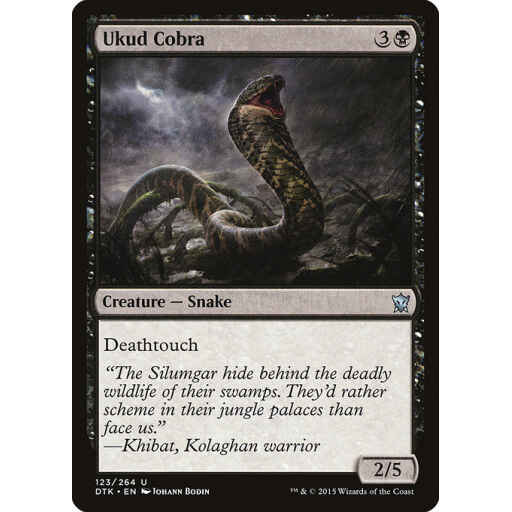 Dragons of Tarkir - 123 - Ukud Cobra - Uncommon - B - Foil