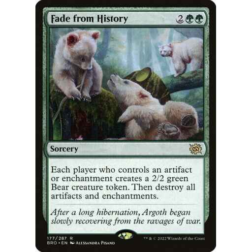 The Brothers' War - 177 - Fade from History - Rare - G - Foil