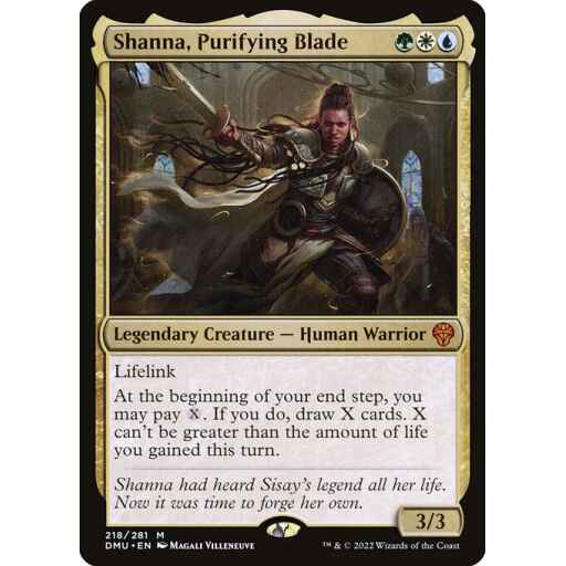 Dominaria United - 218 - Shanna, Purifying Blade - Mythic - Multi - Foil