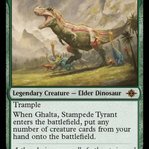 The Lost Caverns of Ixalan - 185 - Ghalta, Stampede Tyrant - Mythic - G - Non-foil (Front)