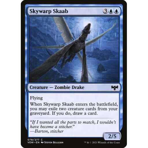 Innistrad: Crimson Vow - 78 - Skywarp Skaab - Common - U - Foil