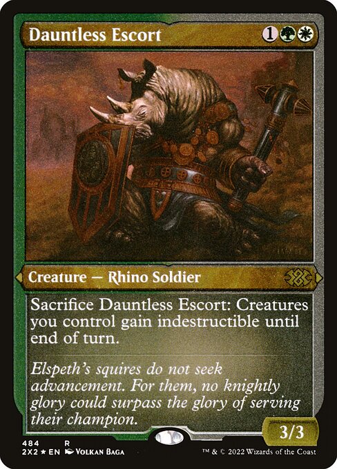 Double Masters 2022 - 484 - Dauntless Escort - Rare - WG - Non-foil