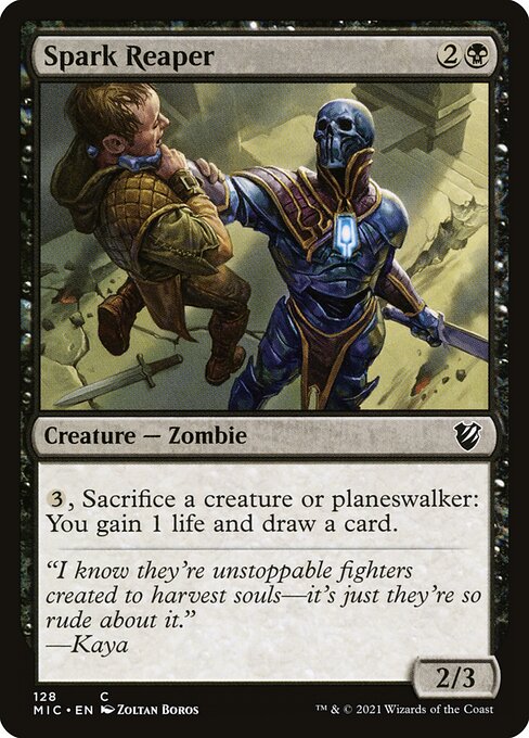 Midnight Hunt Commander - 128 - Spark Reaper - Common - B - Non-foil (Front)