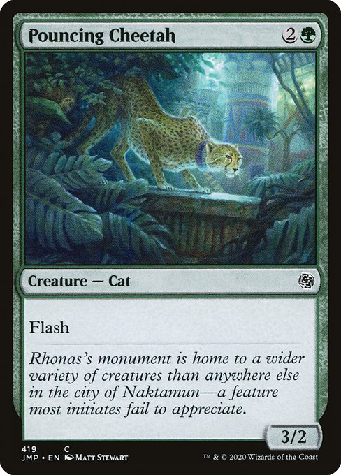 Jumpstart - 419 - Pouncing Cheetah - Common - G - Non-foil