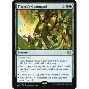 The Brothers' War - 194 - Titania's Command - Rare - G - Foil