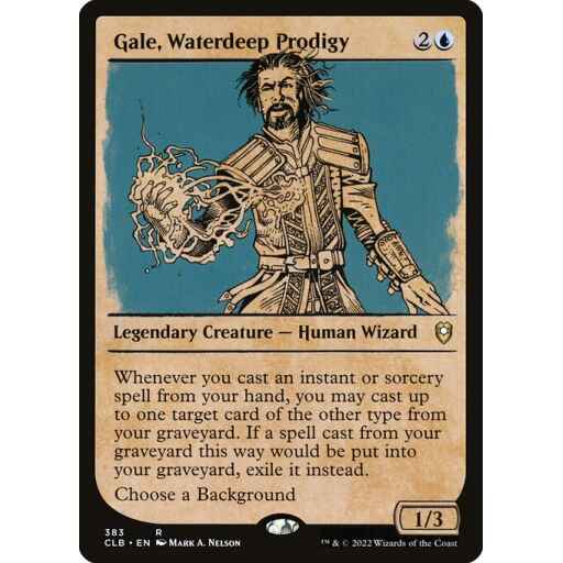 Commander Legends: Battle for Baldur's Gate - 383 - Gale, Waterdeep Prodigy - Rare - U - Non-foil