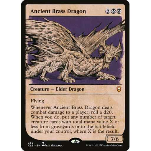 Commander Legends: Battle for Baldur's Gate - 389 - Ancient Brass Dragon - Mythic - B - Non-foil