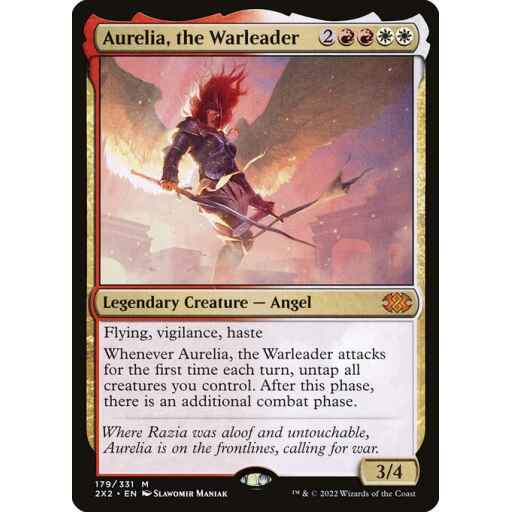 Double Masters 2022 - 179 - Aurelia, the Warleader - Mythic - WR - Non-foil