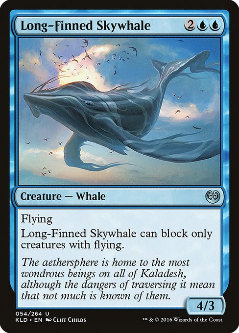 Kaladesh - 54 - Long-Finned Skywhale - Uncommon - U - Non-foil (Front)