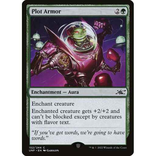 Unfinity - 152 - Plot Armor - Common - G - Non-foil