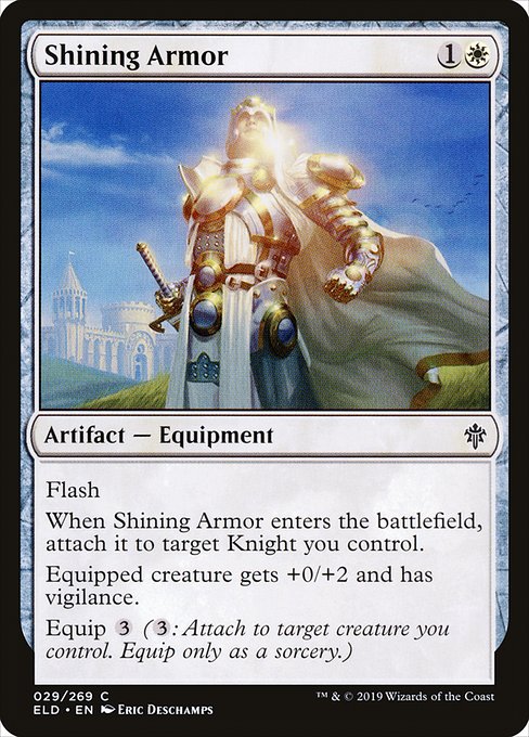Throne of Eldraine - 29 - Shining Armor - Common - W - Non-foil