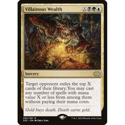 Double Masters 2022 - 292 - Villainous Wealth - Rare - Multi - Foil