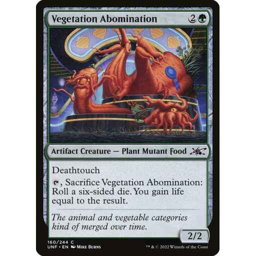 Unfinity - 160 - Vegetation Abomination - Common - G - Non-foil