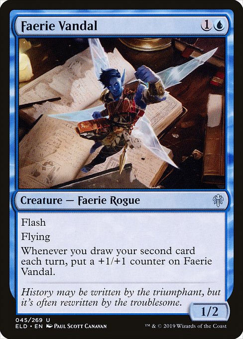 Throne of Eldraine - 45 - Faerie Vandal - Uncommon - U - Non-foil